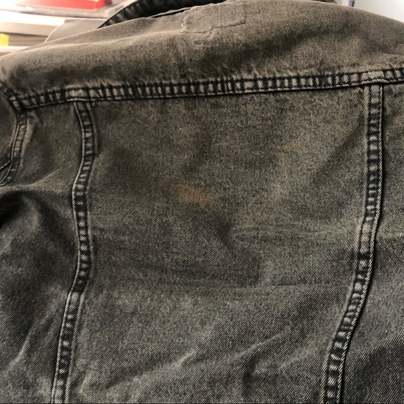 Cheap Monday Stockholm | Dark Gray-Greenish Denim Jacket | Sz S - Picture 6 of 8